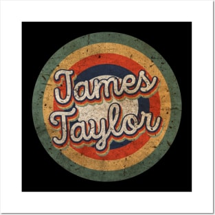 James Name Personalized Taylor Vintage Retro 60s 70s Birthday Gift Posters and Art